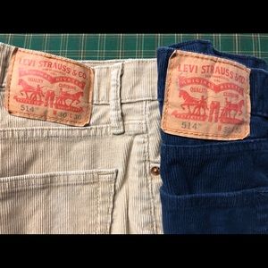 Men’s Levi 514 corduroy pants